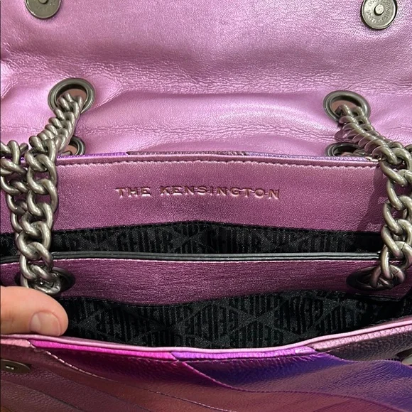 Kurt Geiger Pink and Purple Shoulder Bag THE KENSINGTON - Picture 8 of 14